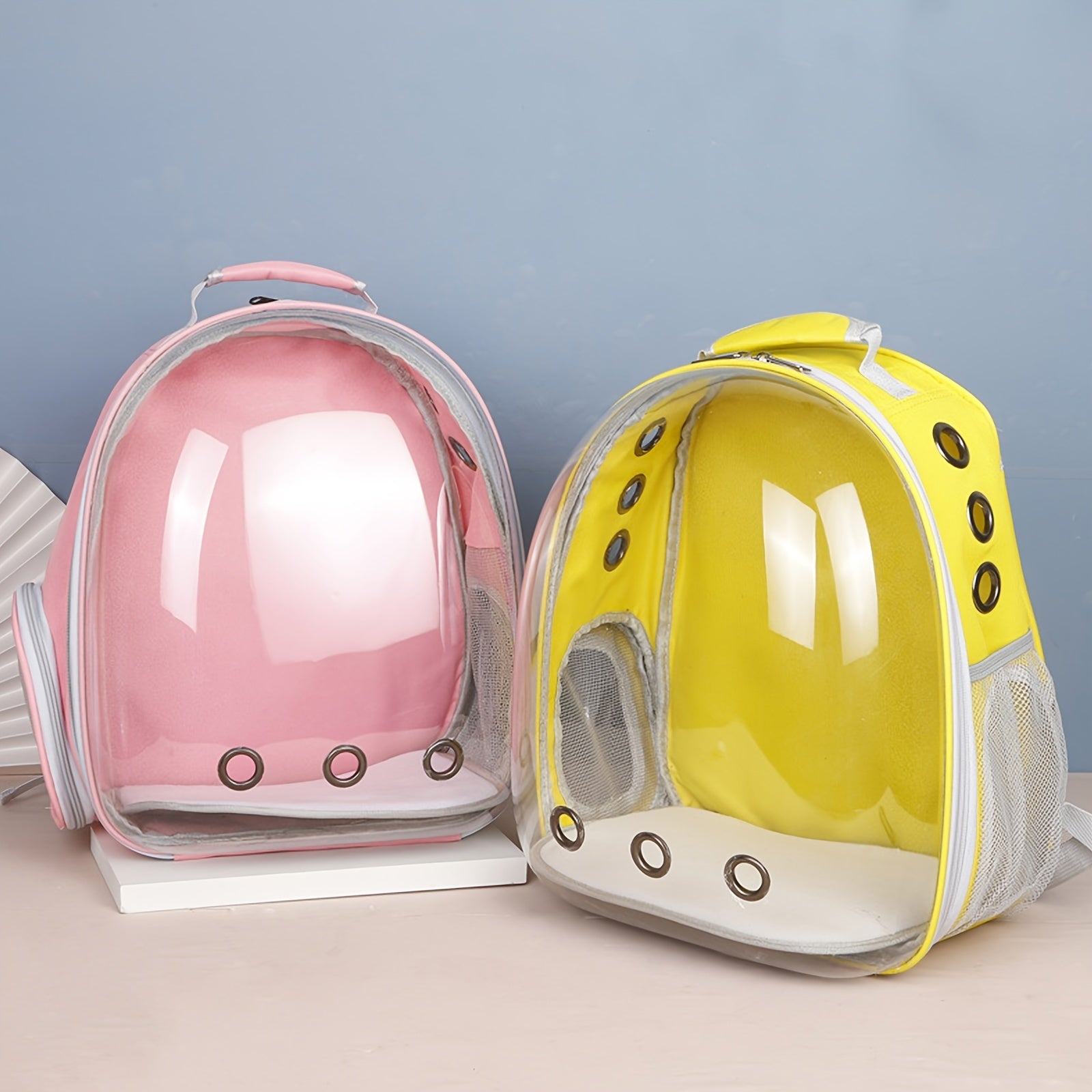 Mochila burbuja para mascotas para perros y gatos, transportín exterior con ventana de vista clara y ventilación