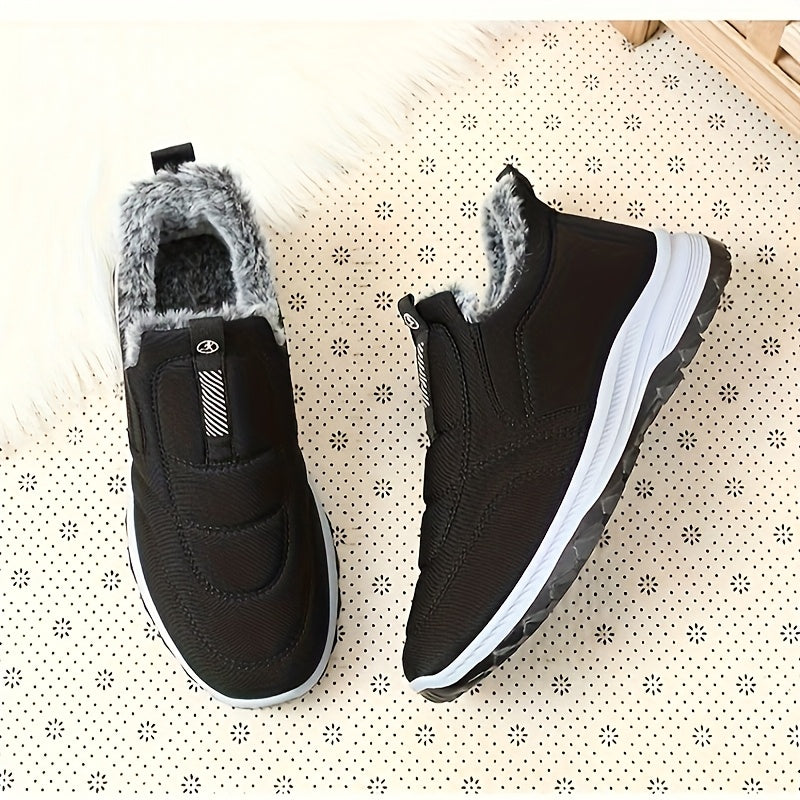 Women's Fleece-Lined Ankle Boots Short Boots for All Seasons