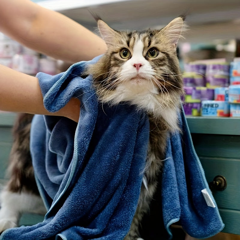 Microfiber Pet Towel for Dogs and Cats Quick Dry Soft Cozy Bath and Snuggle