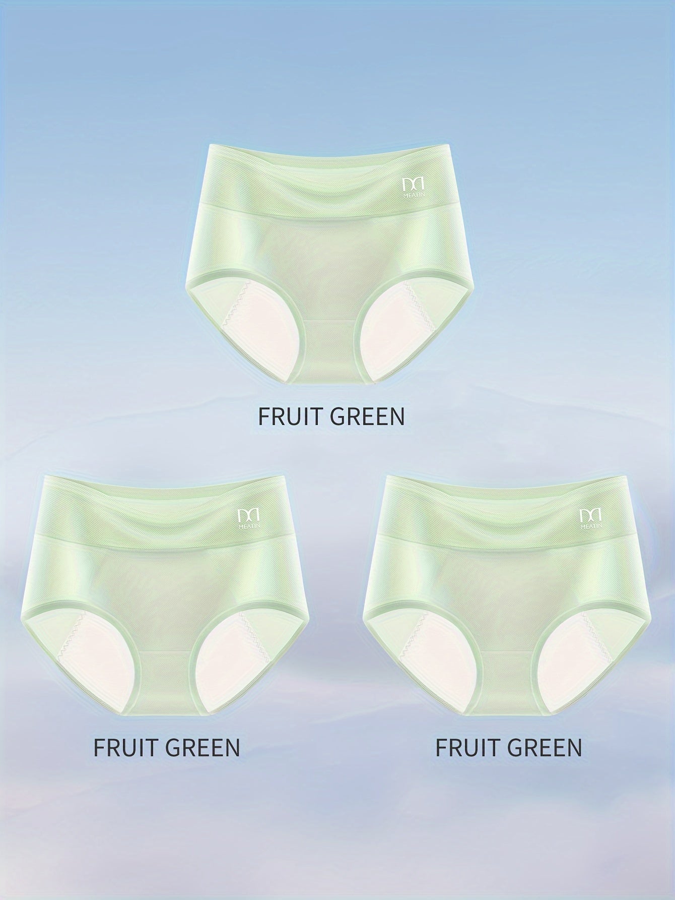 Breathable Ice Silky Menstrual Panties for Women Leak-Proof Postpartum and Period Use 3 Pack