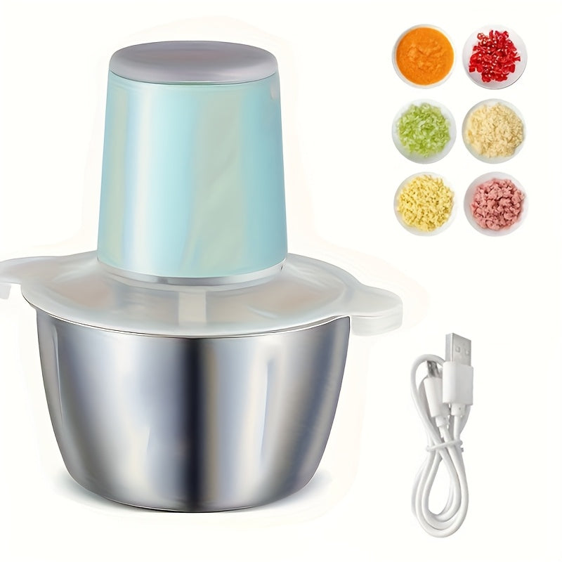 Electric Food Processor 8 Cup Capacity with Sharp Blades for Meat Fruits Vegetables Nuts
