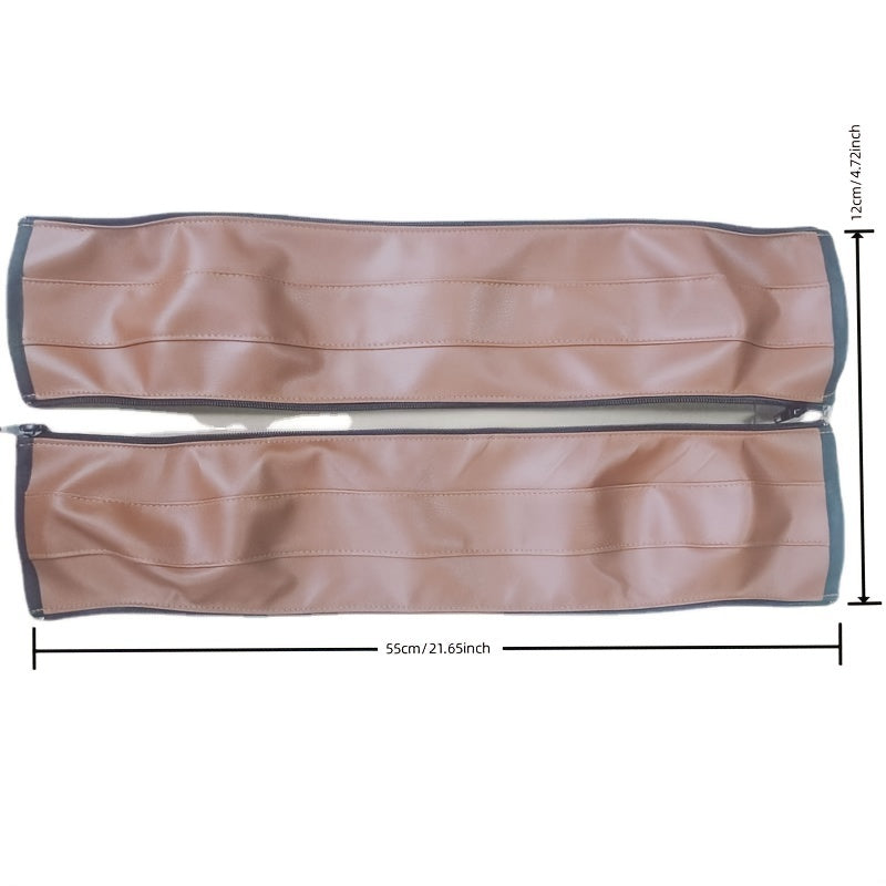 Faux Leather Stroller Armrest Cover with Washable Zipper Universal Protector