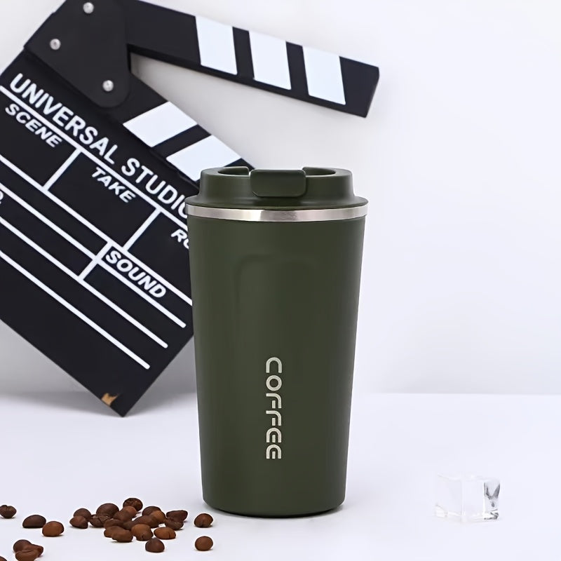 Stainless Steel Travel Mug 380ml Leakproof Reusable Tumbler for Hot Drinks