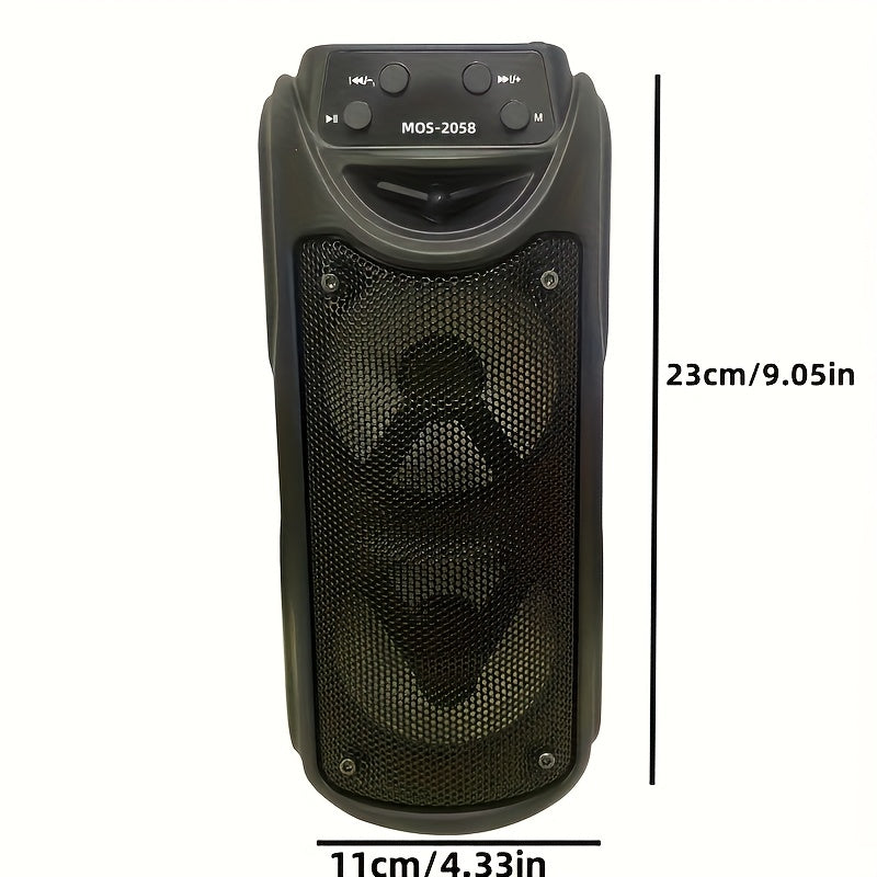 10W Portable Wireless Speaker with True Wireless Stereo HD Sound LED Lighting USB Charging