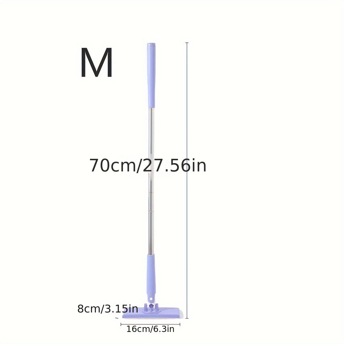 Microfiber Mop with Automatic Clamp and Flat Dusting Wipe for Kitchen and Home