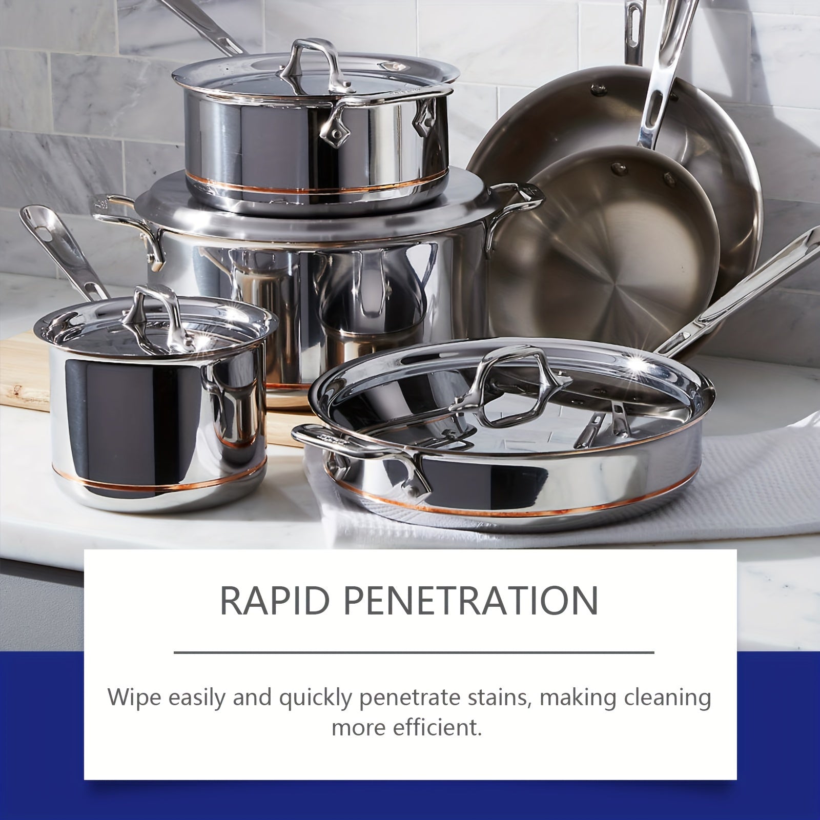 Stainless Steel Cleaning Gel Paste Sodium Bicarbonate 1L Residue-Free