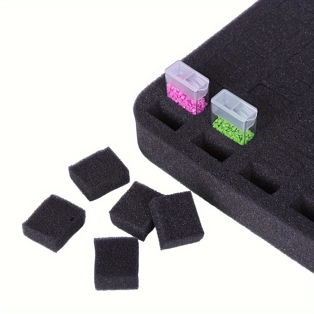 Поролоновая organizer-коврик с отверстиями 30/60/80 для круглых бутылок и пигментов