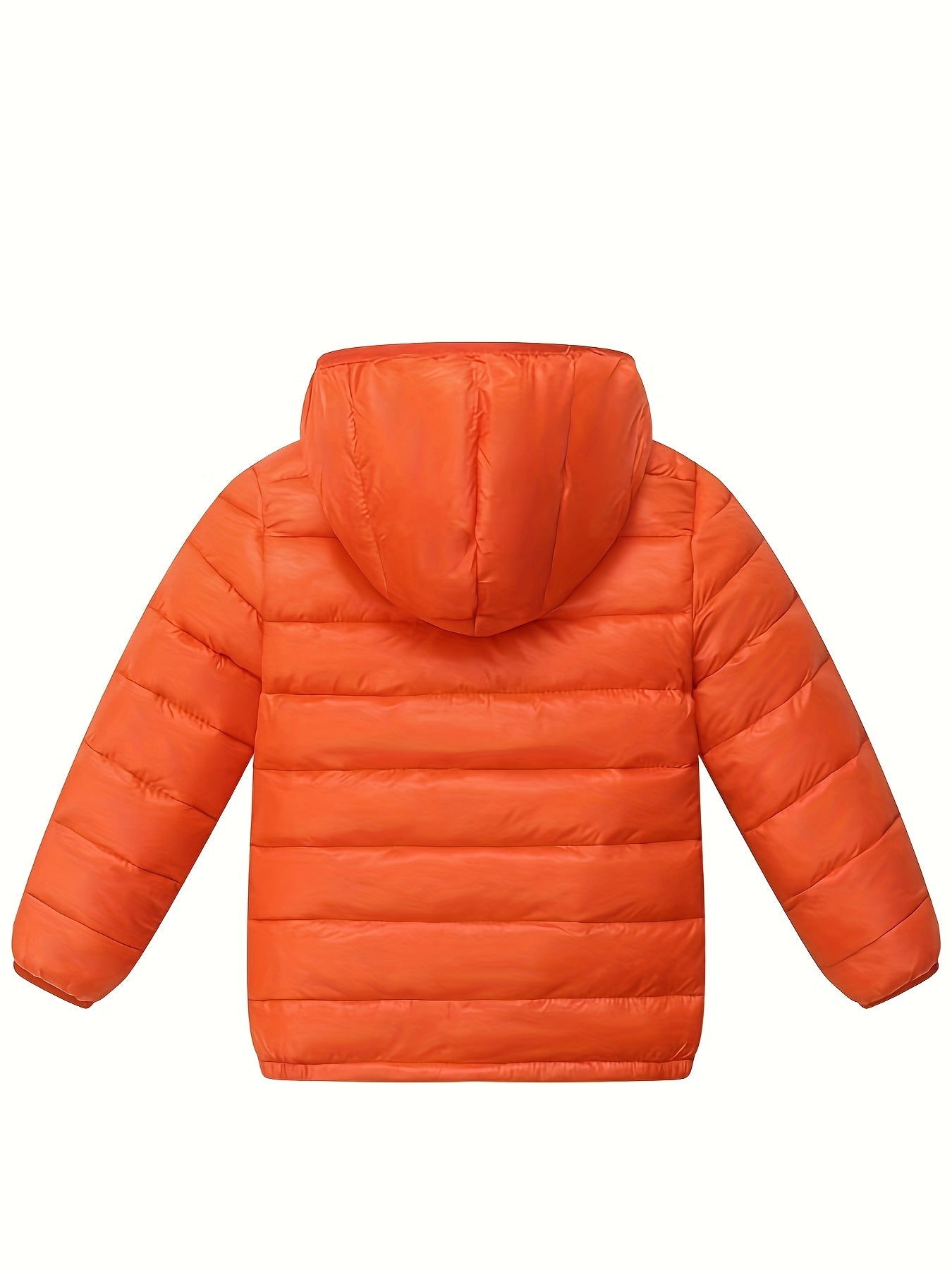 Kids' Lightweight Hooded Jacket for Fall and Winter Solid Color Polyester Casual Skinny Fit