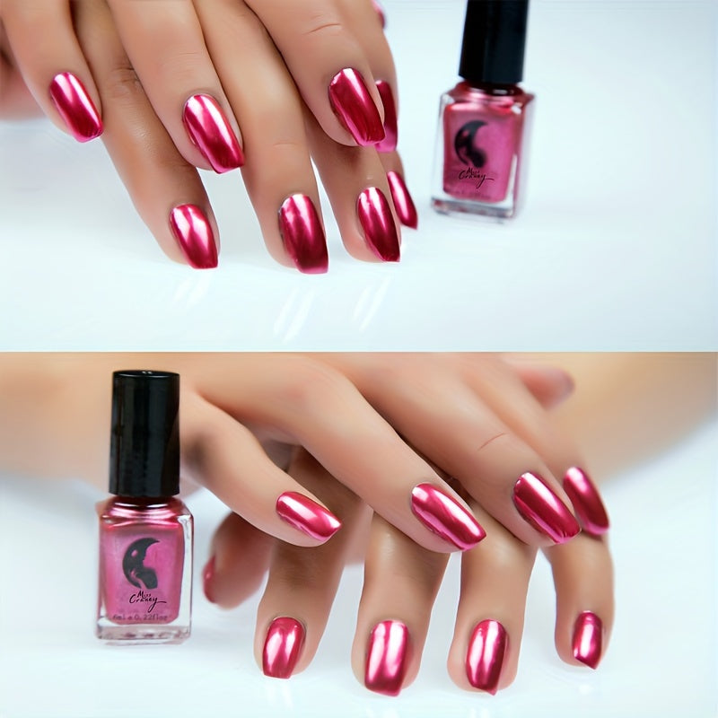 Women's Metallic Nail Polish in Gold, Fast-Drying Sparkling Gel