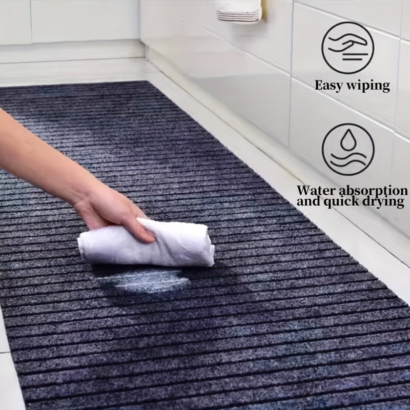 Durable Slip-Resistant Water-Absorbing Carpet for Entryways and Living Rooms