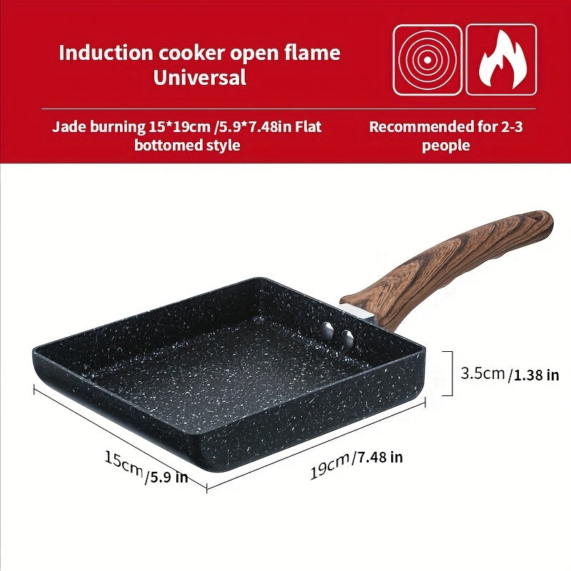 Toʻgʻri burchakli yopilmaydigan qattiq temir skilet tuxum, pancake, pastırma va bifshteks uchun 10 dyuym