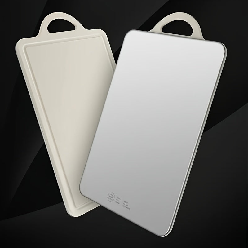 Stainless Steel Double-Sided Cutting Board Thick Durable Mold-Resistant for Kitchen Prep