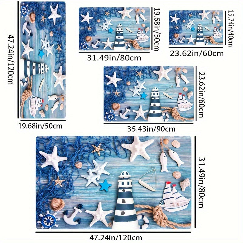 Soft Flannel Floor Mat for Bathroom and Living Room Absorbent Edge Foot Mat