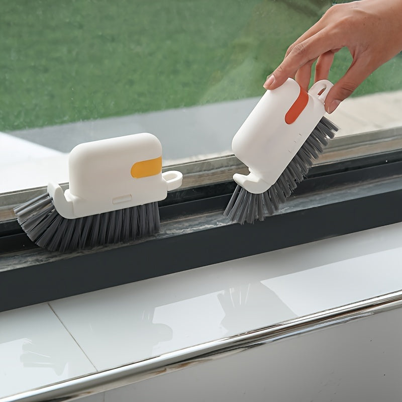 Универсальная щетка для очистки оконных направляющих для небольших зазоров и рам