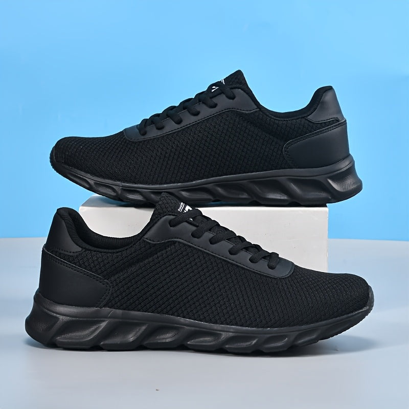 Navy Blue Mesh Running Sneakers for Men Women Spring Summer Breathable Lightweight