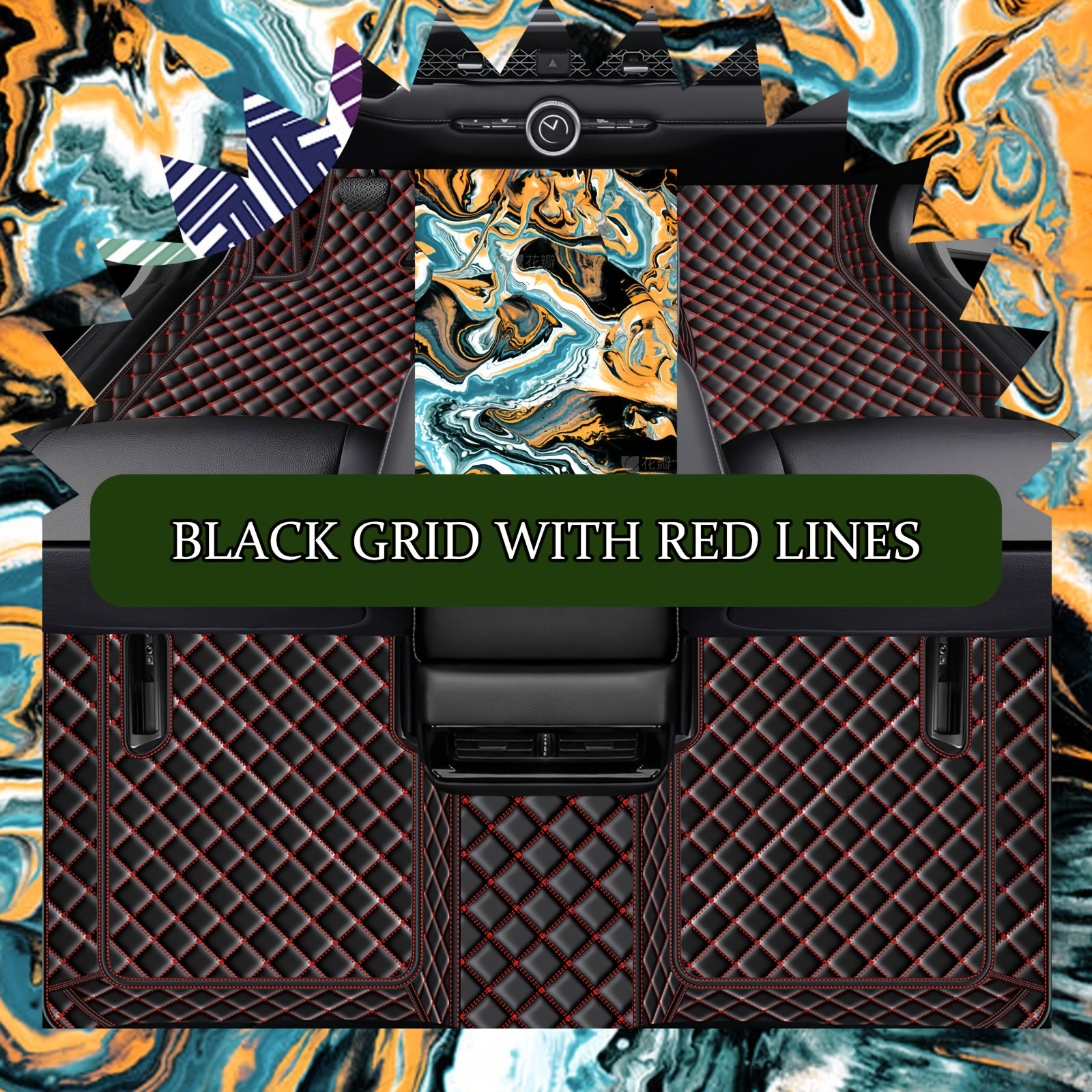 All-Weather Waterproof PU Leather Car Floor Mat for SUV Waterproof Dustproof Durable