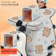 Family Kid Electric Scooter Windproof Quilt Winter Fleece Jacket
