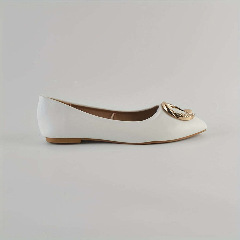 Women's Flats Rhinestone Decor Ballet Shoes Pointed Toe