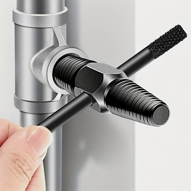 Carbon Steel Screw Extractor Tool for Removing Damaged Bolts and Screws from Pipes Valves and Faucets