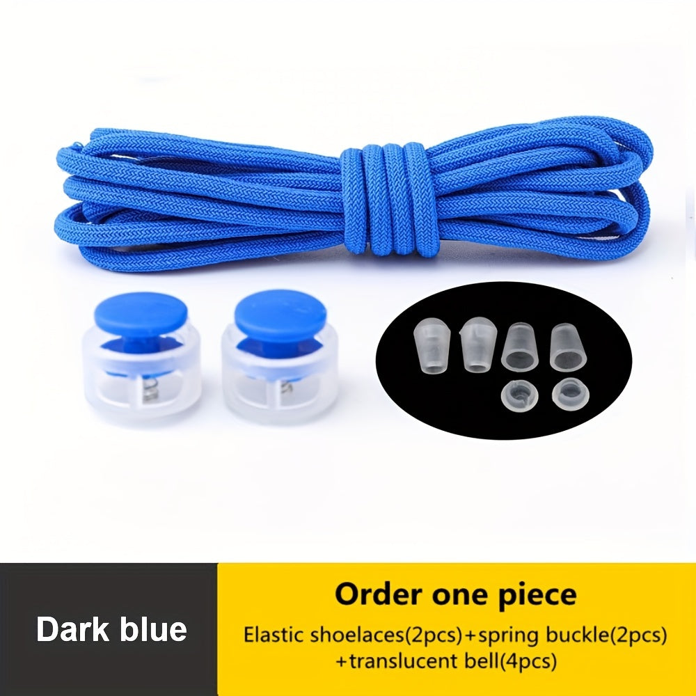 Adult Spandex Elastic Shoelaces Lazy Tie-Free Sneakers 100cm