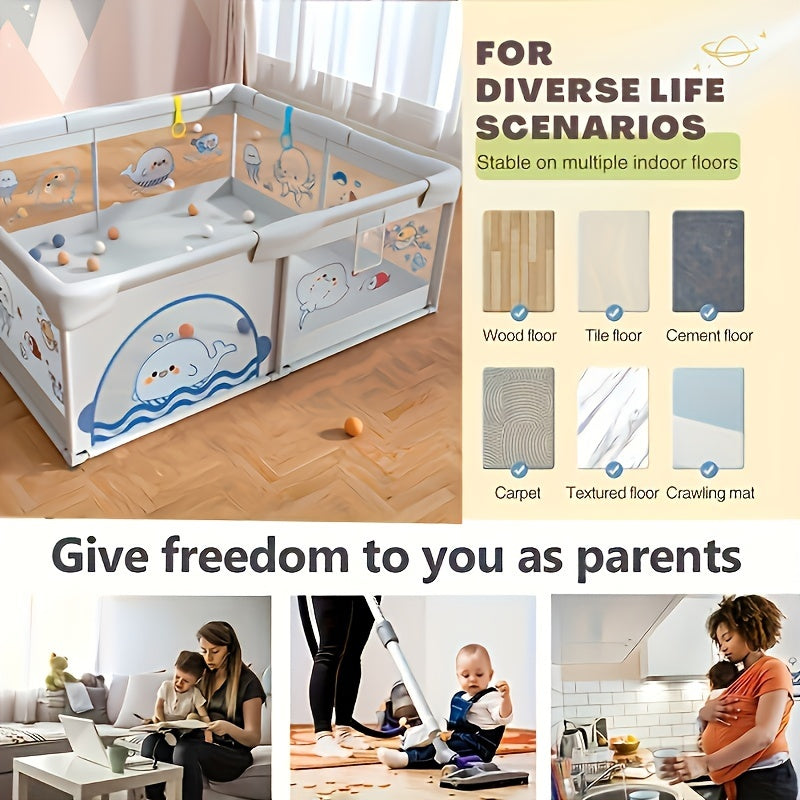 Large Indoor and Outdoor Enclosures with Pull Rings, Doors, Safety Guardrails and Non-Slip Bases