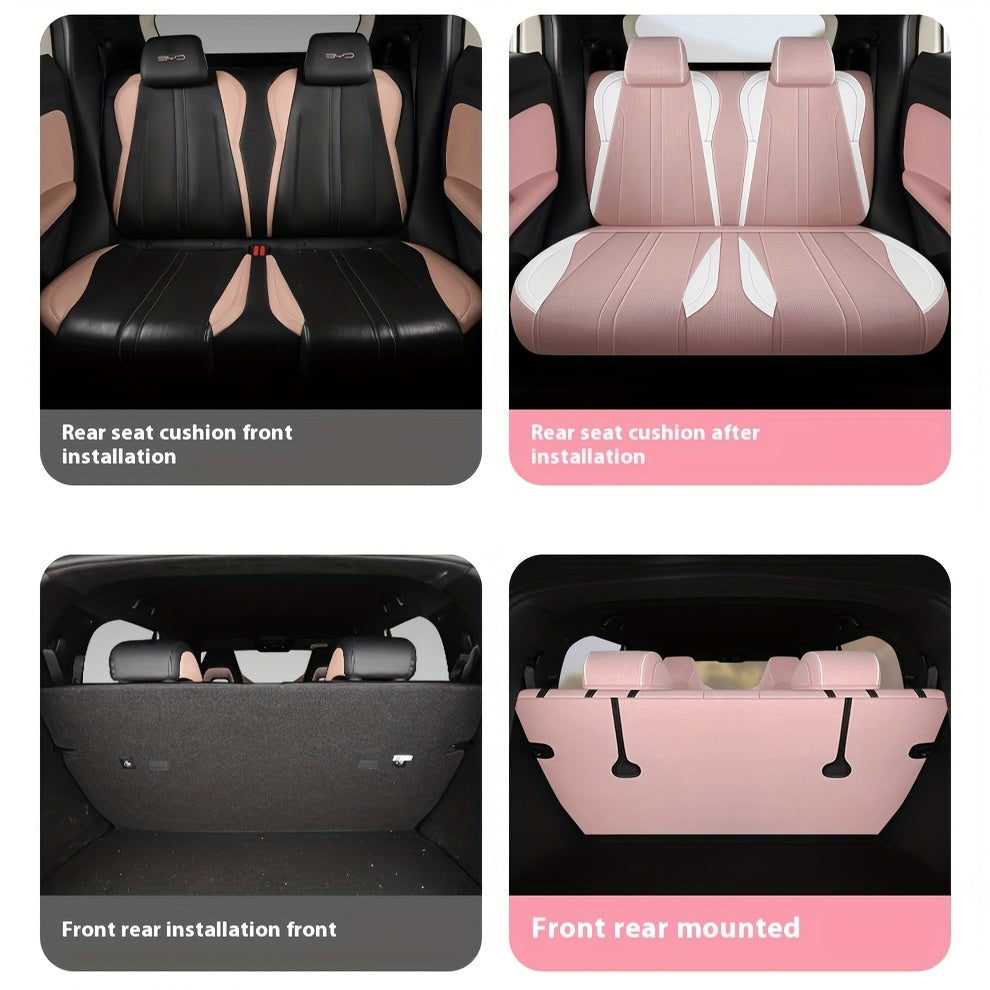 5-Seat Linen Car Seat Cover Breathable Full Coverage for All Seasons
