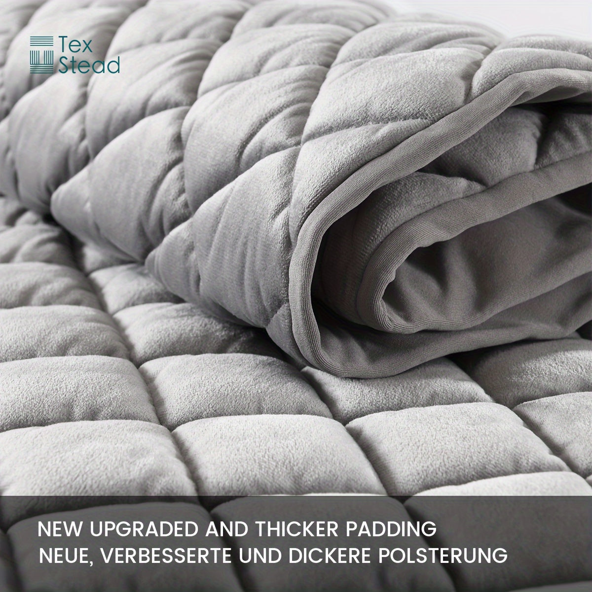 TEXSTEAD Утолщенный чехол для изголовья - Машинная стирка, наполнитель из полиэфирного волокна - Для декора спальни и гостиной