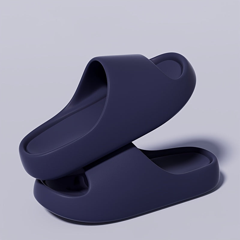 Women's EVA Slides Lightweight Quick-Dry Indoor Outdoor Sandals Black Purple