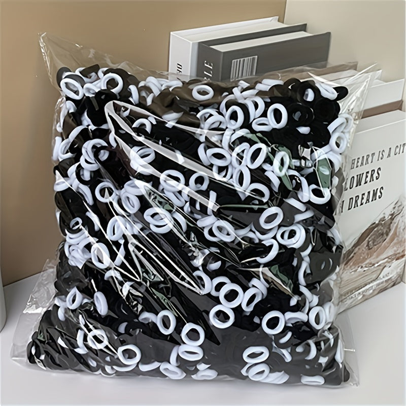 200 rang-barang yumshoq elastik soch bog‘lamlari, qizlar uchun ponytail to‘plami