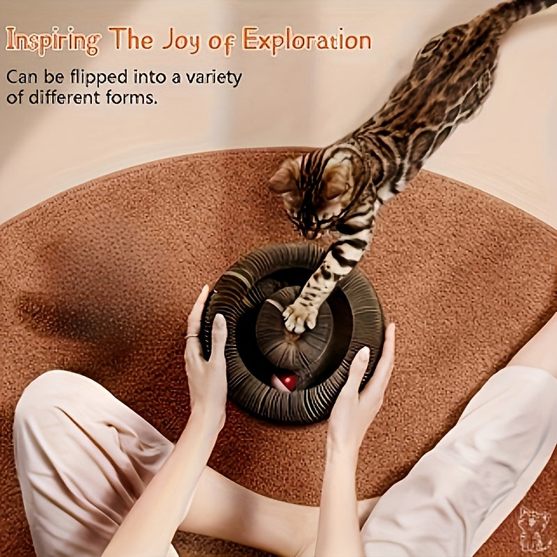 Mushuklar uchun ichki makon uchun chidamli karton interaktiv o'yin va tirnoq uchun o'yin taxtasi