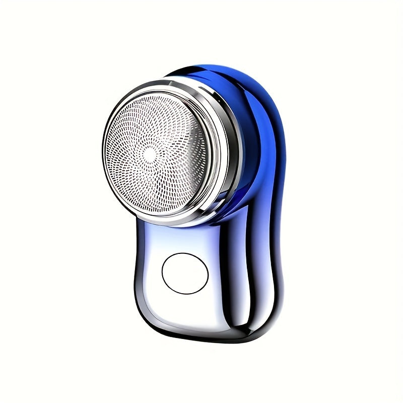 Карманный роторный бритва с LED-дисплеем, перезаряжаемый через USB, моющаяся стальная лезвие