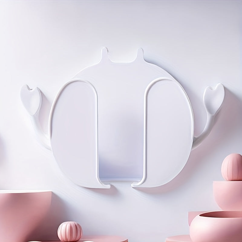 Wall-Mounted Bedside Charging Bracket with Storage for Phones and Remote