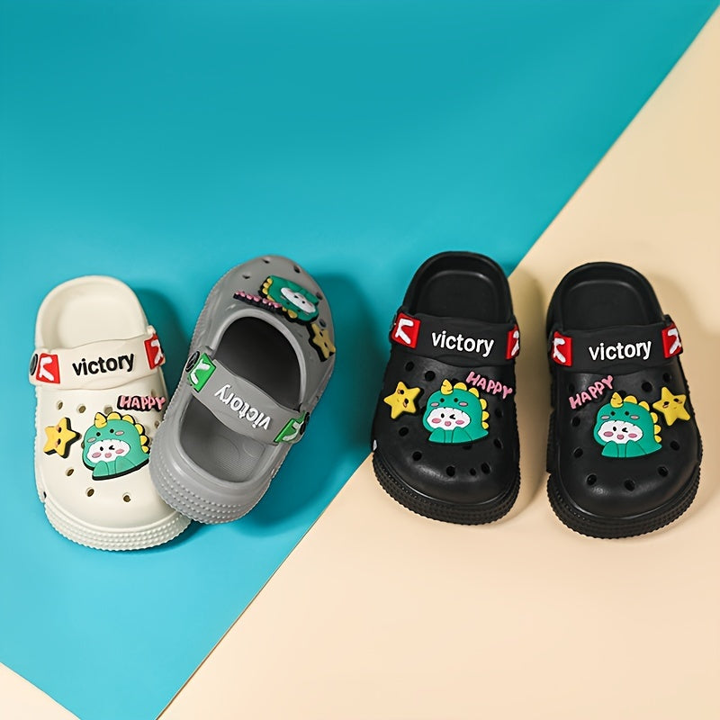 Yozgi qopqoq poyabzallari bolalar uchun, yoqimli multfilm charm bilan, ochiq havoda faoliyatlar uchun mukammal