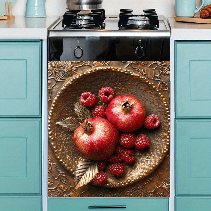 Qishloq uslubidagi granat magnetik mashina uchun suv o'tkazmaydigan bronza meva dizayni oshxona dekoratsiyasi