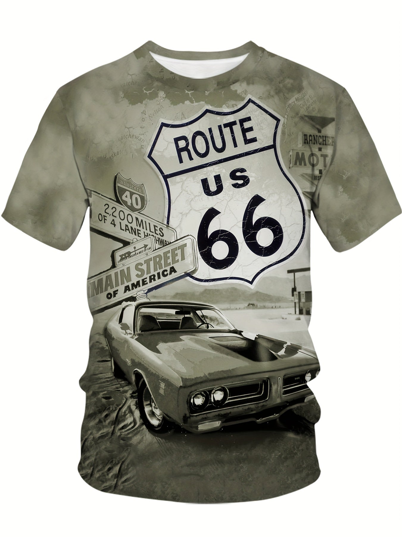 Мужская короткая футболка из полиэстера с мультяшным принтом, повседневный спортивный стиль