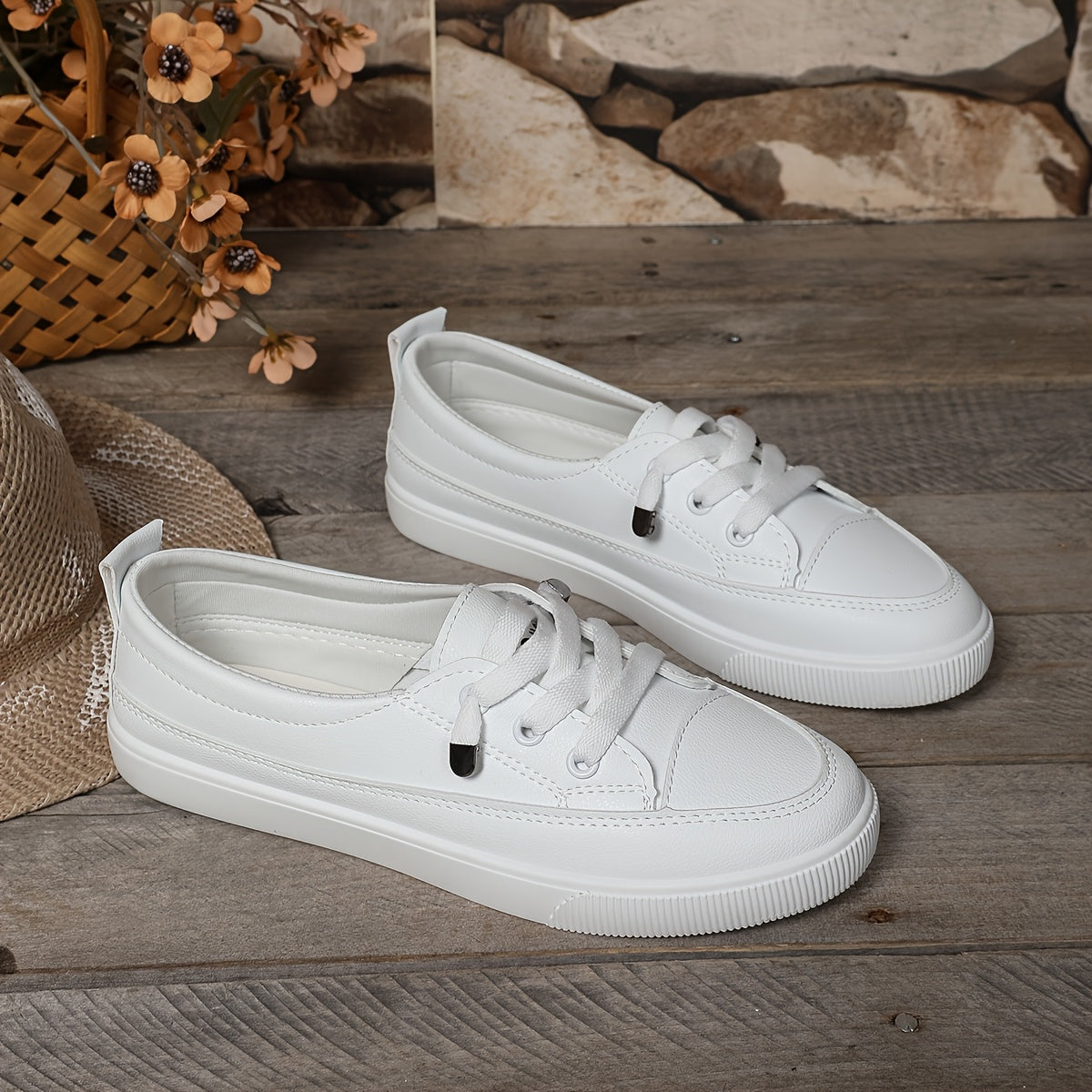 Женские белые кроссовки Мэри Джейн на противоскользящей резиновой подошве, дышащие, с перфорацией, повседневная обувь