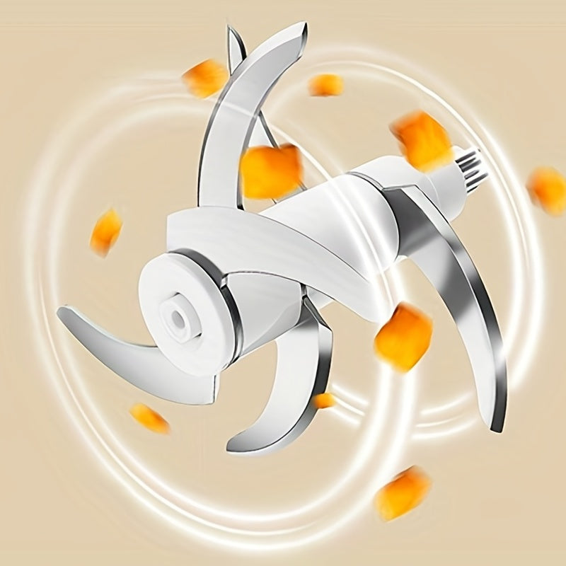 Electric Meat Grinder and Food Processor 600ML Glass Cup Rechargeable 148W