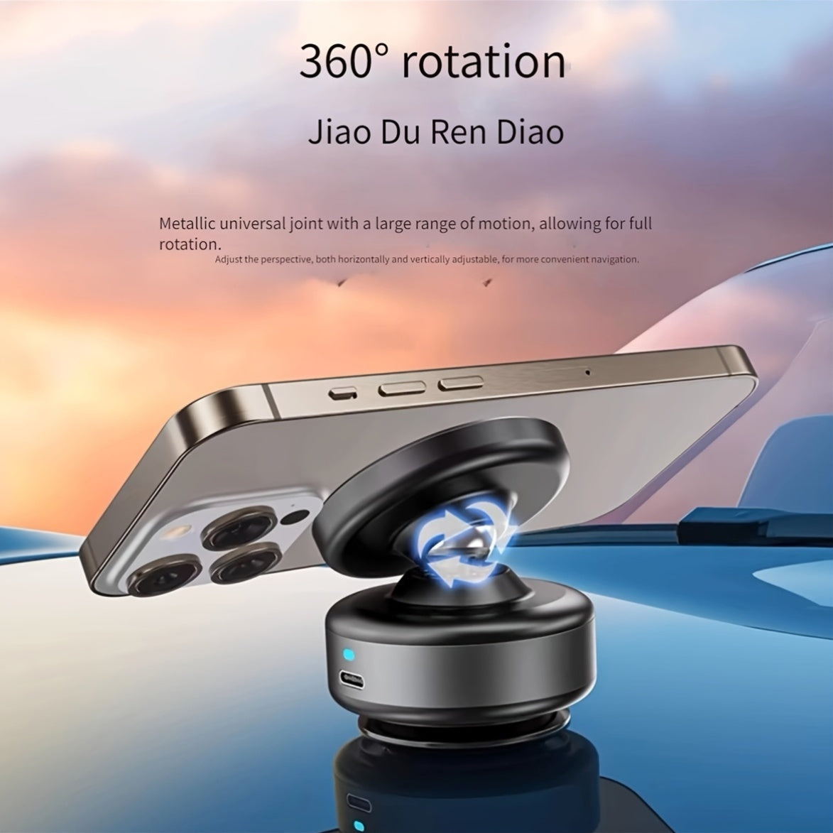Universal Magnetic Car Phone Holder Absorption Durable ABS Navigation Support