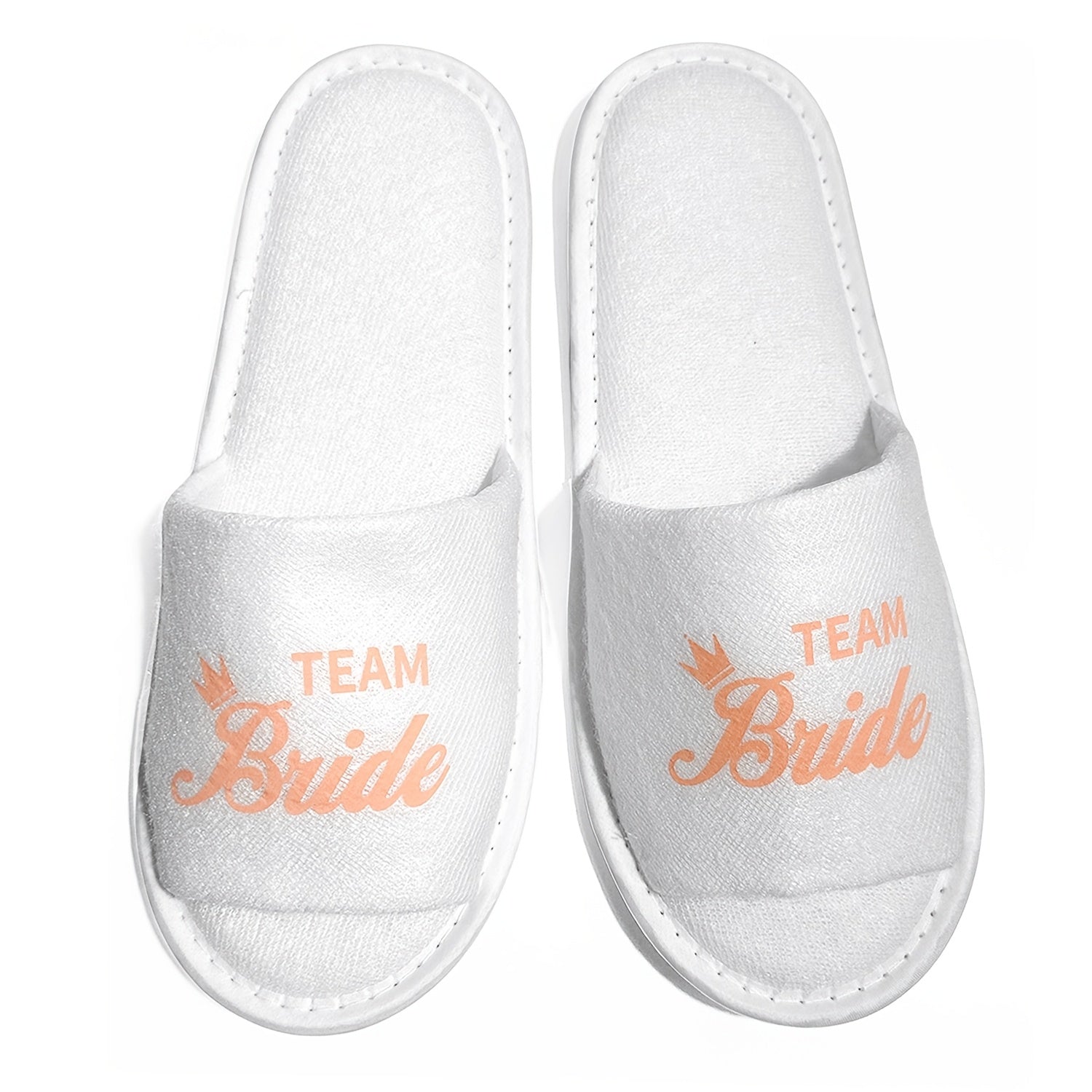 Набор свадебных тапочек с открытым носком, мягкой подошвой, уютные шлепанцы для подружек невесты