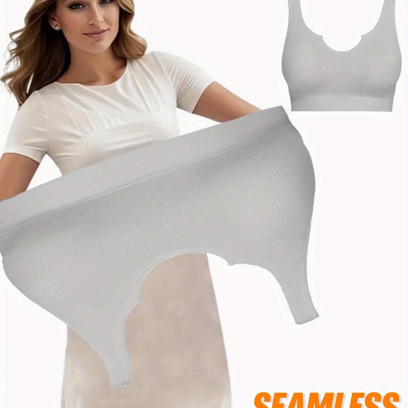 Women Seamless High Elasticity Sports Bra Set Breathable Adjustable Straps