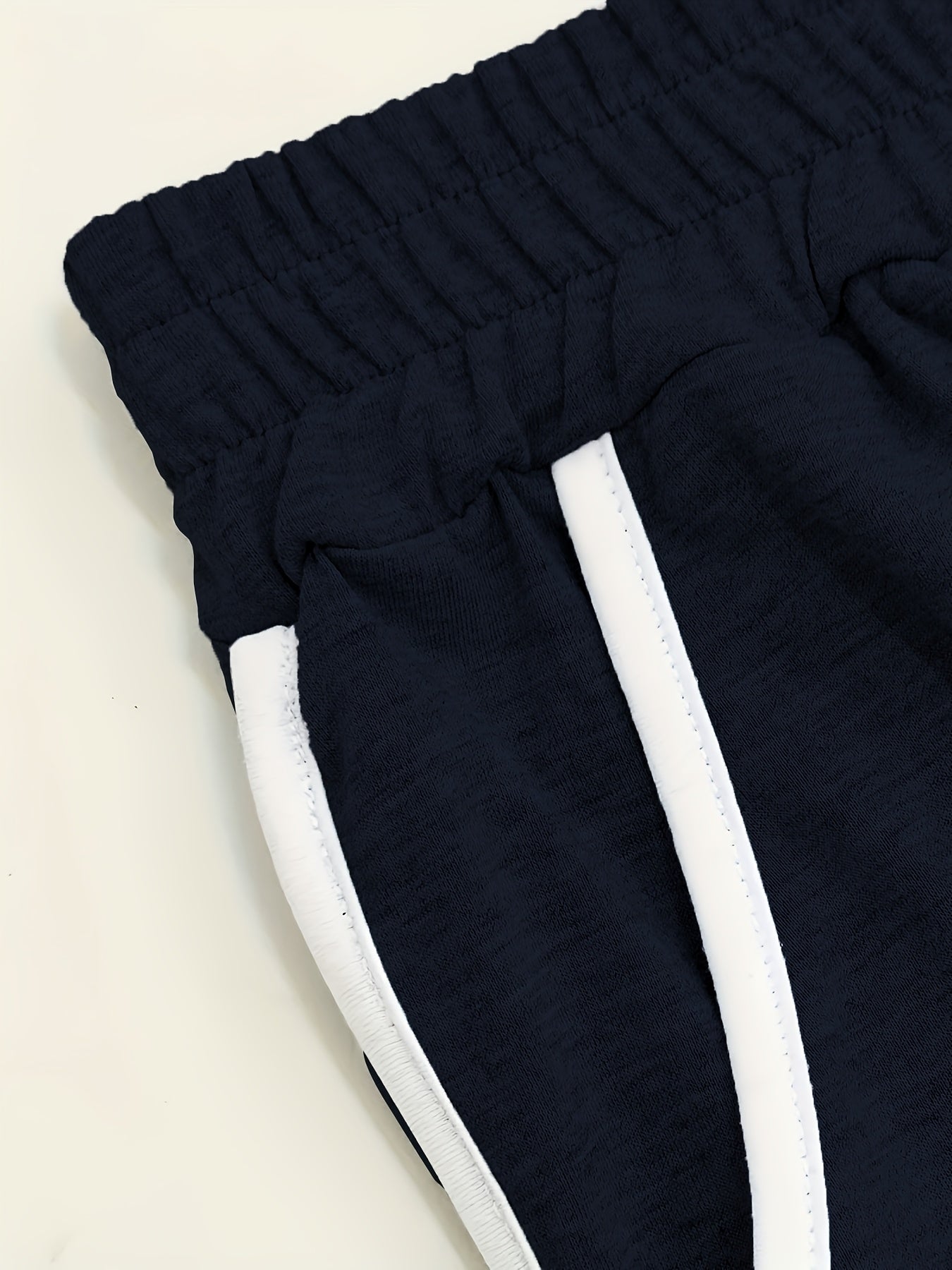 Conjunto de leggings de talla grande para mujer en bloques de color con bolsillos, 2 piezas