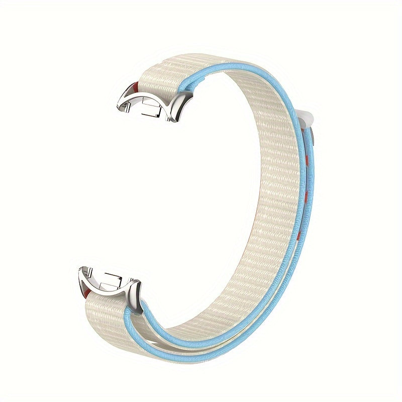 Nylon Loop Strap for Smartwatch Compatible with Mi Band 8 9 9 NFC Polyamide Water-Resistant Not Water Resistant