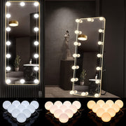 LED Makeup Mirror Lights Kit with 3-Color Dimmable USB-Powered for Vanity Cabinets and Stations