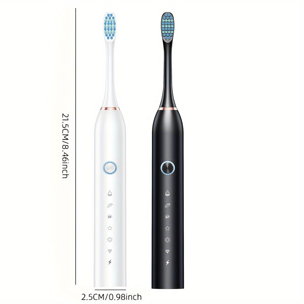 Electric Toothbrush for Adults USB Rechargeable Deep Clean Soft Bristles Couples Automatic Cleaning