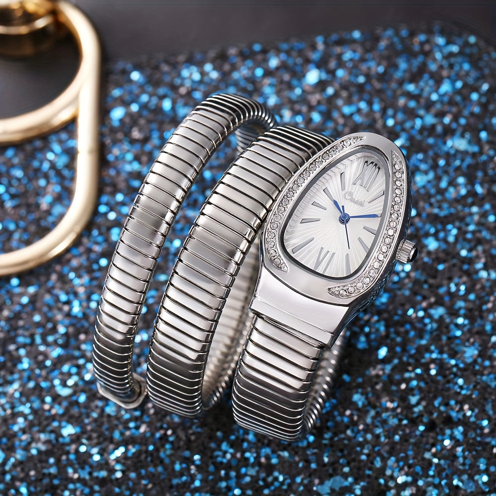 Ladies' Digital Quartz Watch with Charm, Oval Zinc Alloy Case, World Time