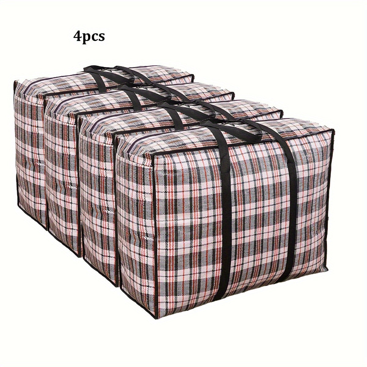 Foldable Storage Bags with Handles Sets of 1-4 for Clothes and Quilts Organizing