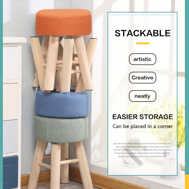 Klassik yog'och makiyaj stuli, zamonaviy, oddiy dizaynga ega, ko'p rangli mustahkam yog'och stul, yotoqxona uchun mo'ljallangan. Oshxona, hammom, ofis stoli saqlash va tashkil etish uchun mos.