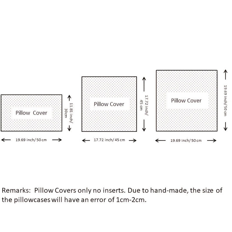Daisy gul bosma bilan bezatilgan yostiq qopqog'i, divan va mehmonxona uchun, ichki qismi bilan