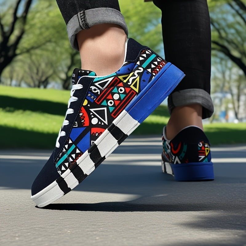 Men's Canvas Sneakers Lace-Up Casual Running Tennis Basketball All-Season Low Top