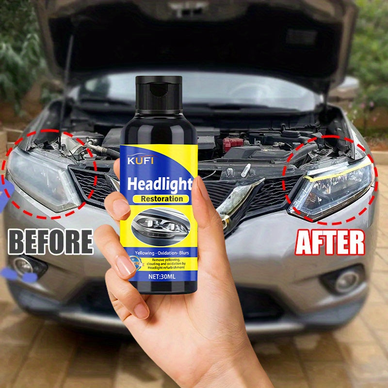 Motorcycle Headlight Restoration Kit No Sanding Oxidation Removal